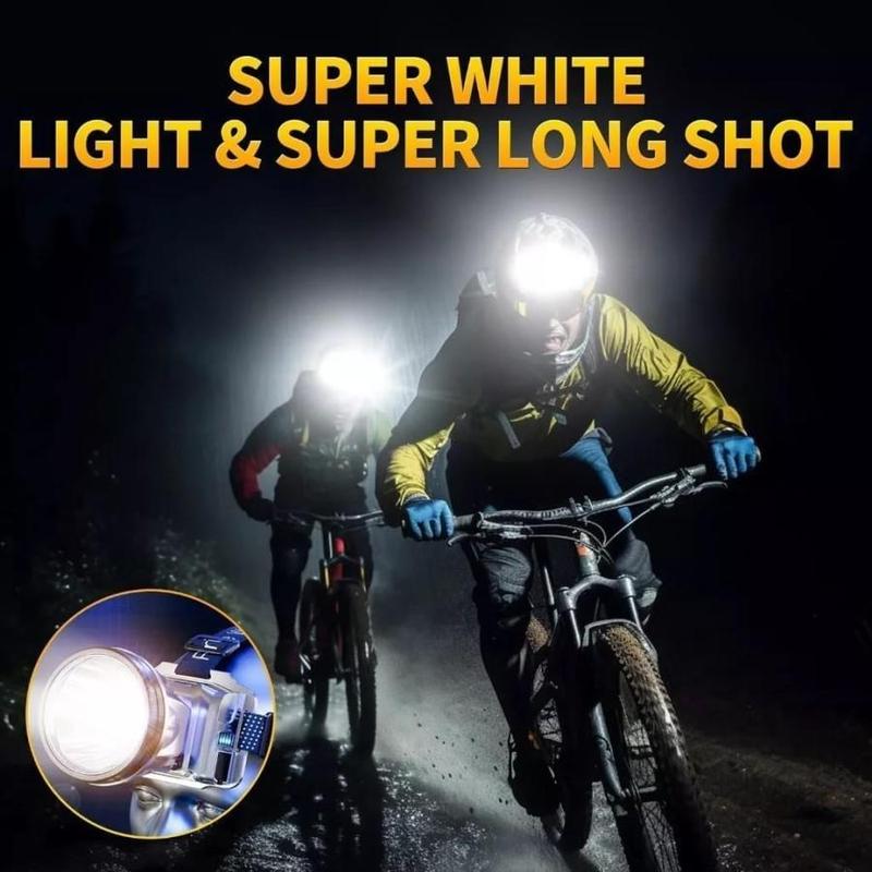 SENTER KEPALA JUMBO 300 WATT BATERAI 186500 MAH SUPER TERANG TAHAN LAMA 5
