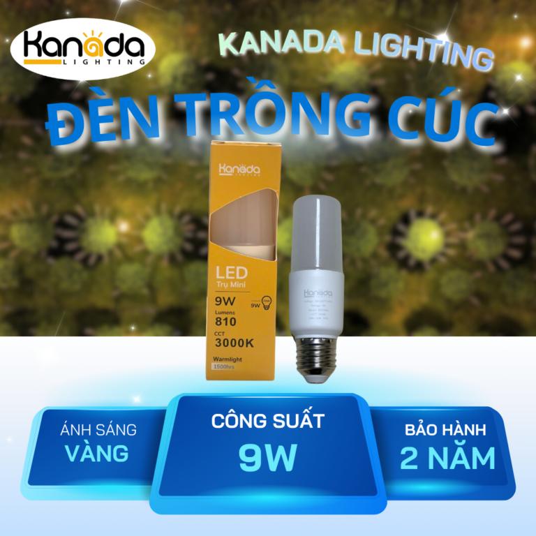 Đèn LED trụ trồng cúc 9W 3000K – Kích thích ra hoa, tiết kiệm điện