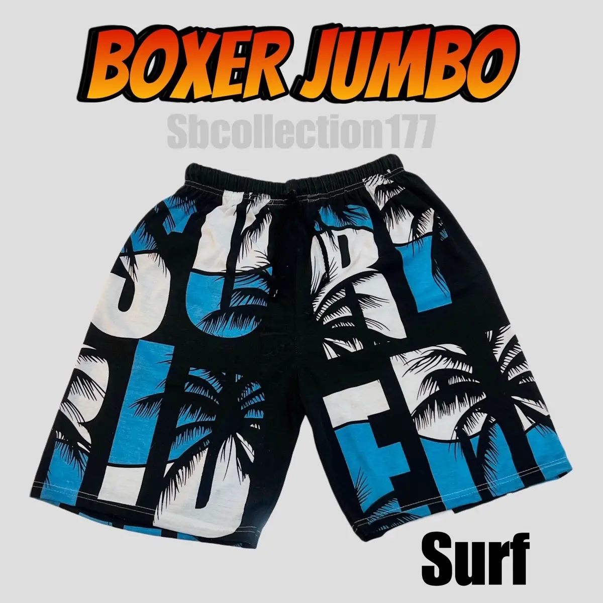 BOXER JUMBO BB 65 - 90KG PRIA WANITA BAHAN KAOS BOXER KARAKTER BOXER SURFING