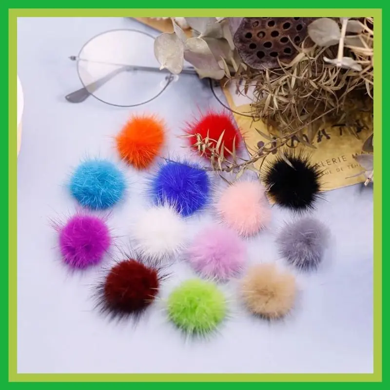 (2PCS) MINI POMPOM NAIL ART POMPOM GEPENG POMPOM LANDAK DIY NAIL ART ACCESORIS 0