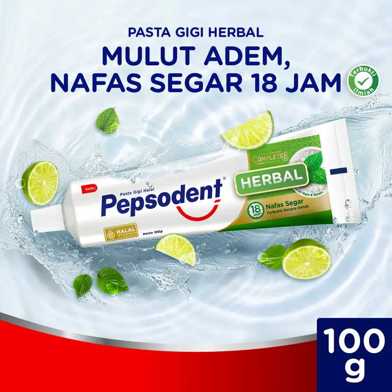 Pepsodent Pasta Gigi Action 123 Herbal 100g Twinpack 1