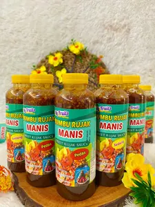 3Pcs My Fruits Bumbu Rujak Buah Kacang Gula Merah Pedas Nikmat Berkualitas 335Gram Sambal Rujak Buah Manis & Pedas