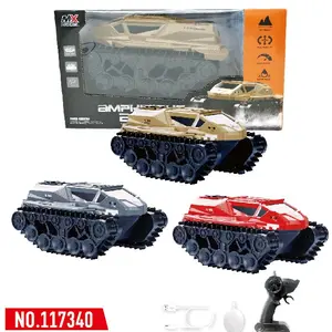 Mobil RC Remote Control TANK Amphibious Tracked Spray Asap Skala 1:16 2.4GHZ Anti Air
