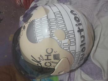 Product Review of Helm Dewasa Half Face evolution Motif Note Murah PREMIUM Kaca from Z**h 0