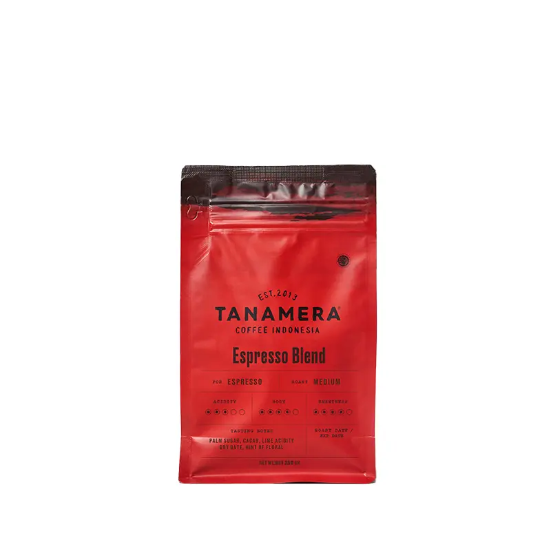 Tanamera Espresso Blend 250g Coffee Beans (Whole) - Roasted for Espresso arabica