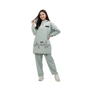 Jas Hujan  Model Hoodie Pria Wanita Bahan PVC Premium Tebal Elastis  Outdoor Setelan