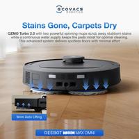 Gambar [NEW ARRIVAL] Ecovacs DEEBOT T30C MAX OMNI BLACK Robot Vacuum | Off peak charging | ZeroTangle 3.0 | ARClean Anti-tangle | Triple-V Anti-tangle | OZMO Turbo 2.0 dari Ecovacs Indonesia Kota Tangerang 5 Tokopedia