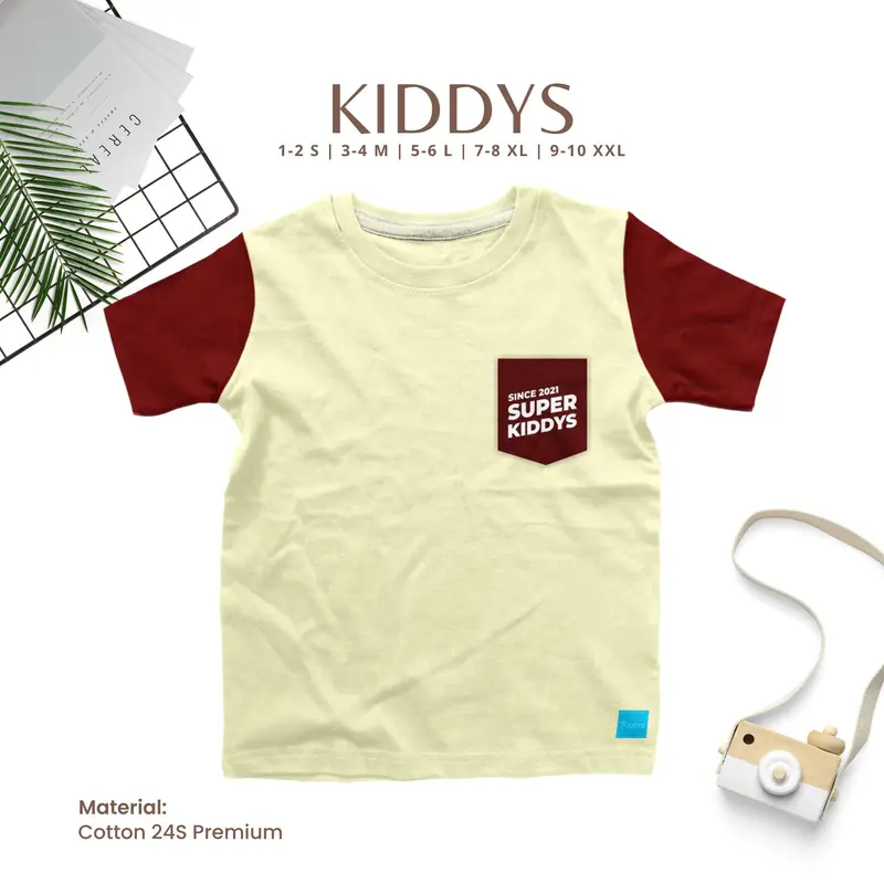 Kiddys Kaos Pakaian Fashion Anak Laki-laki dan Perempuan Cotton 24s Premium KA80 - G10 1