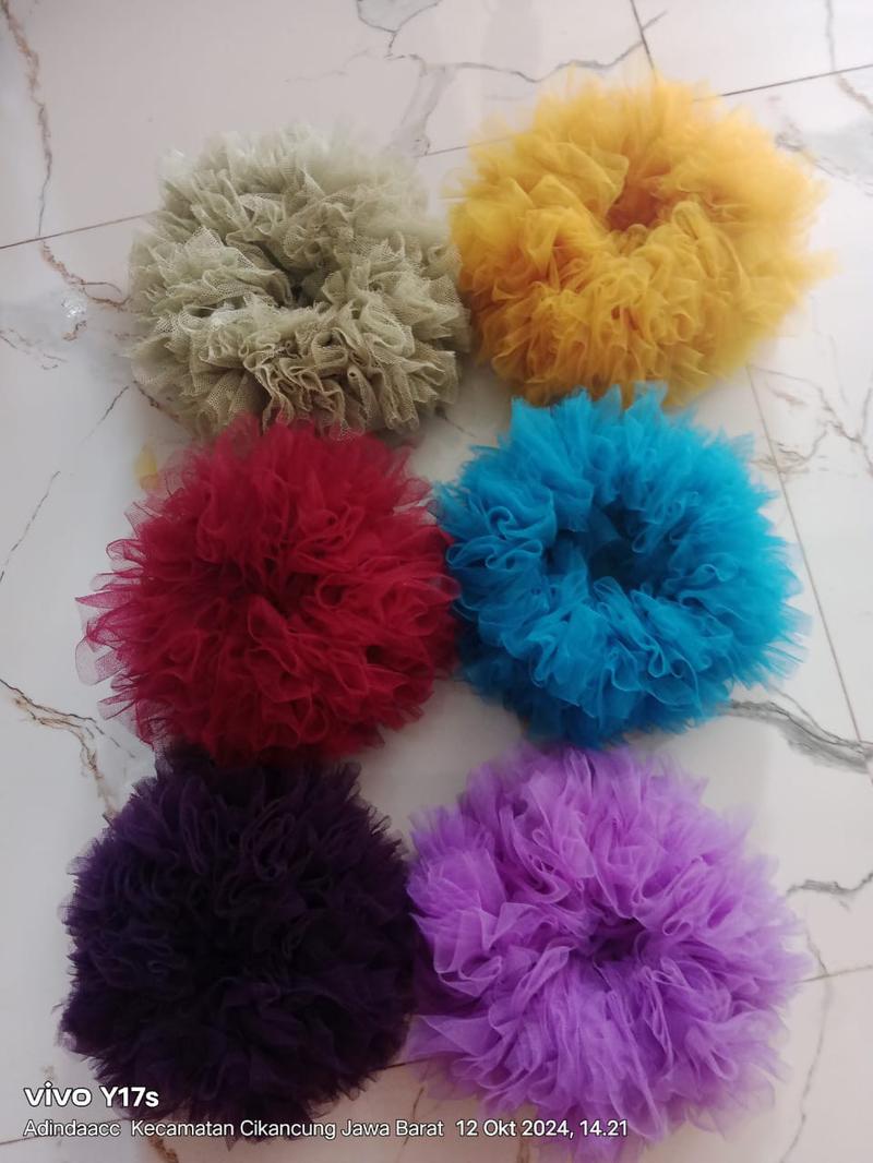 Product Introduction of Cepol Mini Ikat Rambut Scrunchie Tille Ukuran Mini Tali Kuncir Anak - Fashion 5