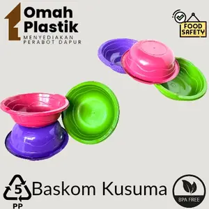 BASKOM KUSUMA - BAK CUCI MOTIF GELOMBANG - EMBER HAJATAN PLASTIK SUPER TEBAL ANTI PECAH WARNA METALIC