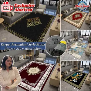 [MK X AKUYESI] Karpet Permadani Eropa Ukuran 210x160cm Bahan Polyester