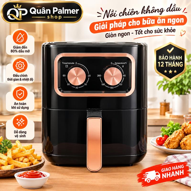 [ DEAL ĐỘC QUYỀN ÁNH TÍCH CỰC 15L ] Nồi Chiên Không Dầu 15L 1500W Bảo Hành 12 Tháng