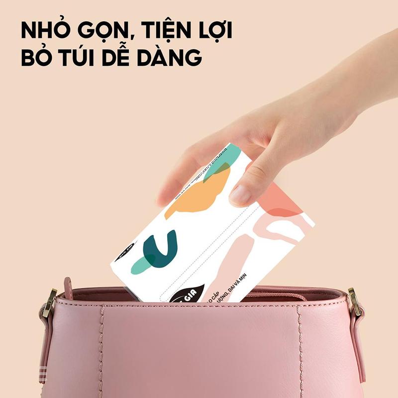 Product Introduction of Giấy Khăn Giấy MEGIA, 1 Hộp Gồm 1 GÓI, Làm Bằng Bột Gỗ Tự Nhiên, 4 Lớp Giấy Mềm, Dày, Chắc Chắn, Giấy Vệ Sinh 3 Màu 0
