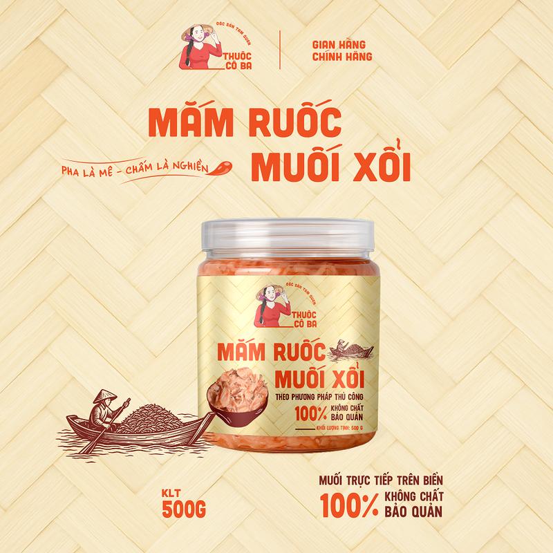 Mắm ruốc muối xổi Thuộc Cô Ba hủ 500g