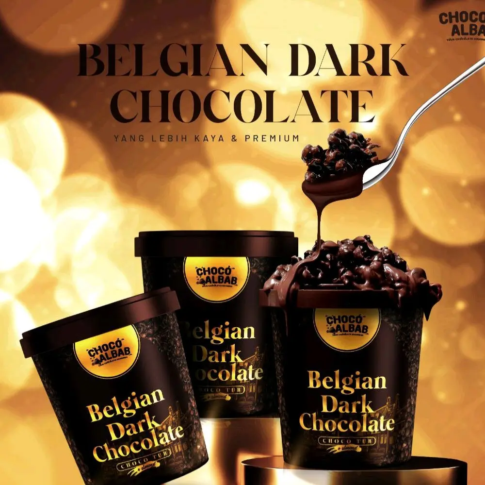 Combo Deal!! Belgian Dark Chocolate Choco Tub - Choco Albab - Chocolates - Snacks Dessert Bonbon