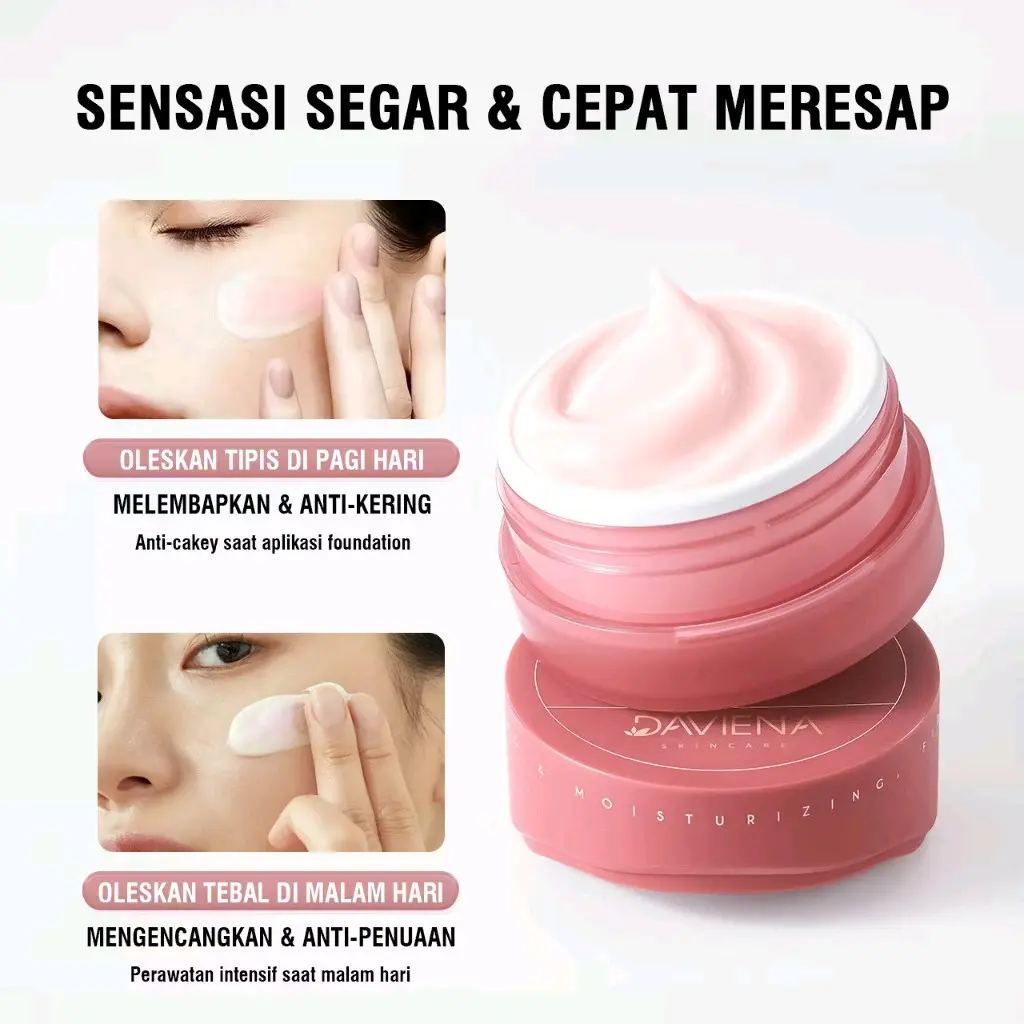 DAVIENA SKINCARE | firming gel moisturizer | pelembab kulit wajah Perawatan Pencerah Muka Vitamin