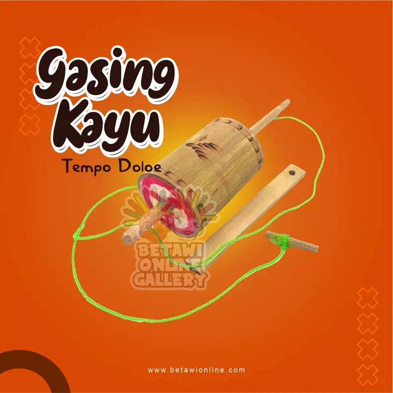 Gasing / Gangsing / Pangggal Bambu Mainan Tradisional Anak 3