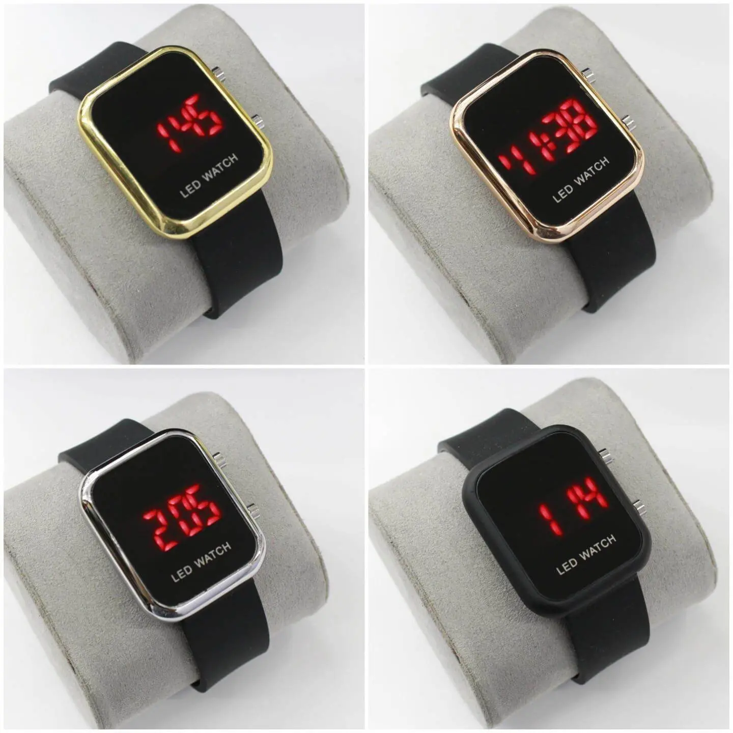 JAM TANGAN LED MODEL KOTAK KEREN KEKINIAN