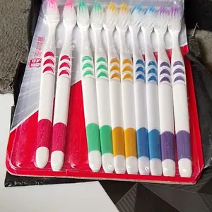 G.A Sikat Gigi Dewasa 1 SET 10 PCS Tavel Toothbrush Double Care Sensitive