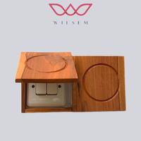 Gambar WILSEM WS403FM-Frame Saklar Kayu Jati Saklar Single L1 L2 L3 L4 Warna Natural - Lubang satu dari WILSEM STORE_NEW Kab. Mojokerto 2 Tokopedia