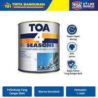 Gambar TOA 4 SEASONS PAINT PREMIUM HIGH GLOSS ENAMEL CAT KAYU & BESI GLOSSY 0.9LT Bulat - 5444 BANANA YL dari Tirta Bangunan Kota Depok 1 Tokopedia