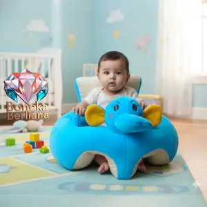 Boneka Berliana Sofa Bayi JJUMBO Belajar Duduk Kursi Bayi Ukuran Jumbo Bahan Velboa Halus Isi Dacron Silicon Super Cocok Untuk Bayi 7 10kg Usia 4 12 Bulan