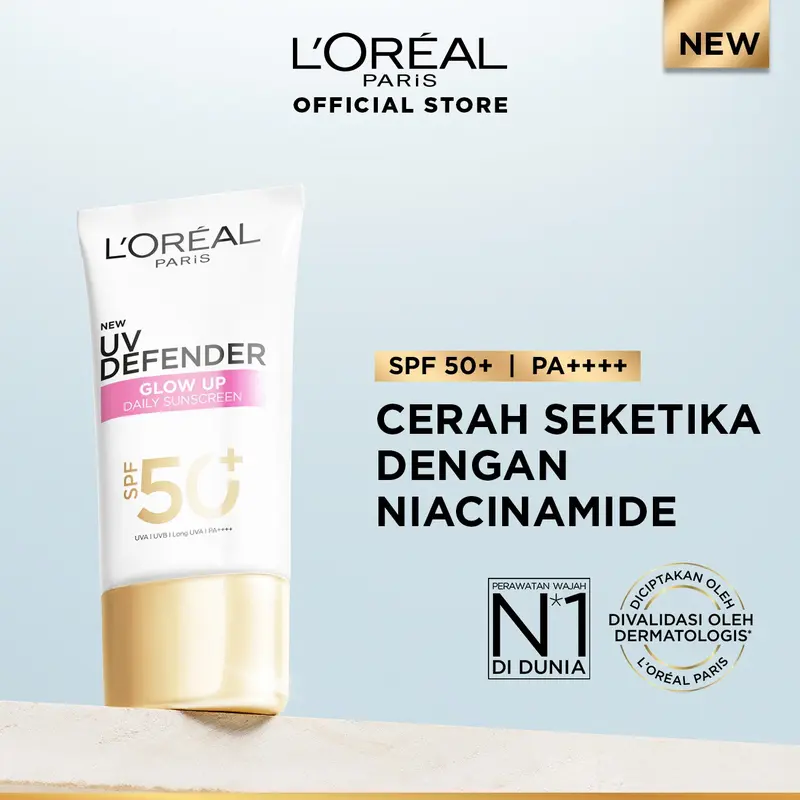 [BANTING HARGA] L'Oreal Paris UV Defender UV Protector Sunscreen SPF50+ / PA++++ [NEW VARIANT] 0