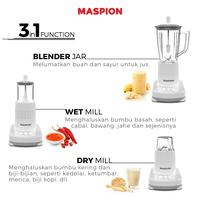 Gambar Blender Gelas Plastik Maspion MT 1273 PL Kapasitas 1 Liter dari utamamegaelectric Kota Tangerang Selatan 4 Tokopedia