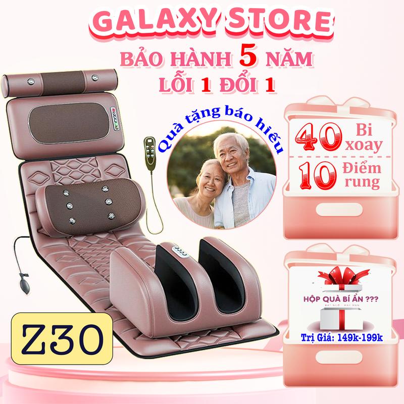 Đệm mát xa toàn thân có kèm gối thảo mộc và massage chân, Nệm matxa Zlize Z30. Đệm, gối, máy massage toàn thân, cổ vai gáy hồng ngoại