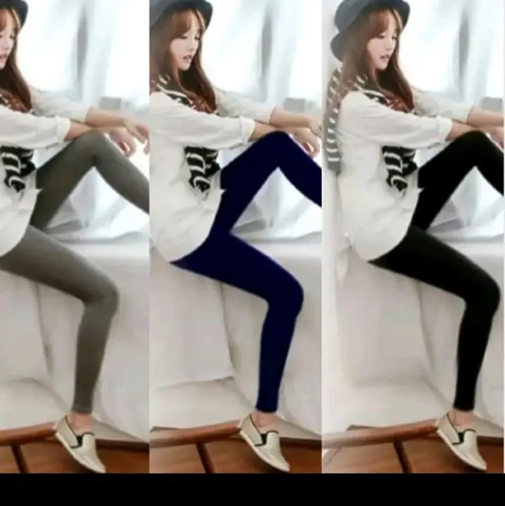 1 PAKET ISI 3 PCS. LEGGING KAOS ADEM  DAN TIDAK MERAWANG SAMA SEKALI ADEM DI PAKAI Nyaman Wanita Panjang Tebal Dewasa imut regular 4