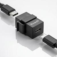 Gambar ADAPTER USB 3.0 TYPE C (F-F) KEYSTONE HOWELL | Adaptor Type C Female To Female dari Howell Official Store Kota Administrasi Jakarta Utara 5 Tokopedia