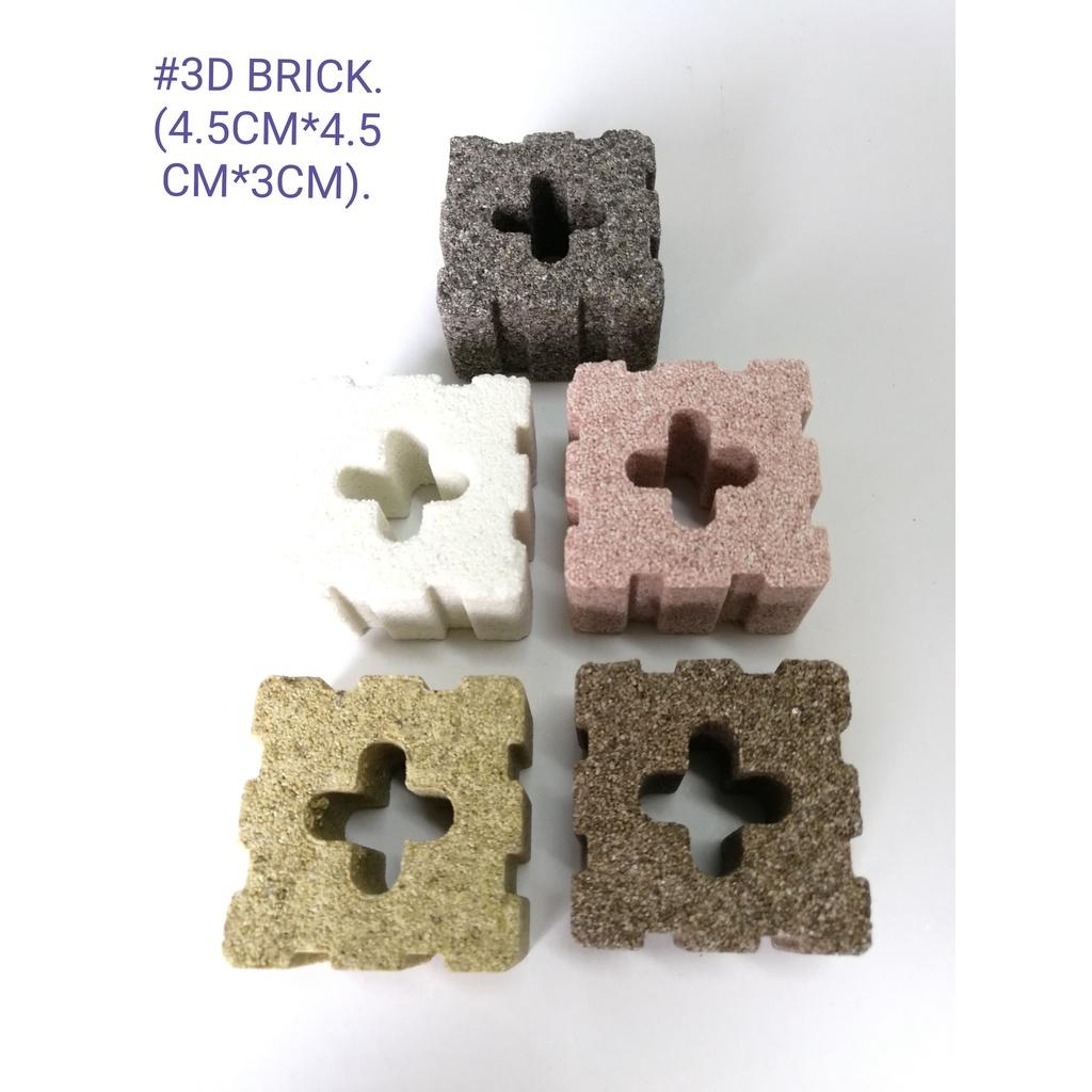 [1xPcs] 3D Brick Filter Media Bacteria House Fish Aquarium Pond Ikan Akuarium Kolam