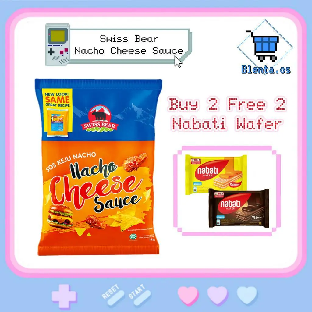 Swiss Bear Nacho Cheese/Smoky BBQ/Spicy Korean BBQ Sauce 1KG HalalSG READY STOCK