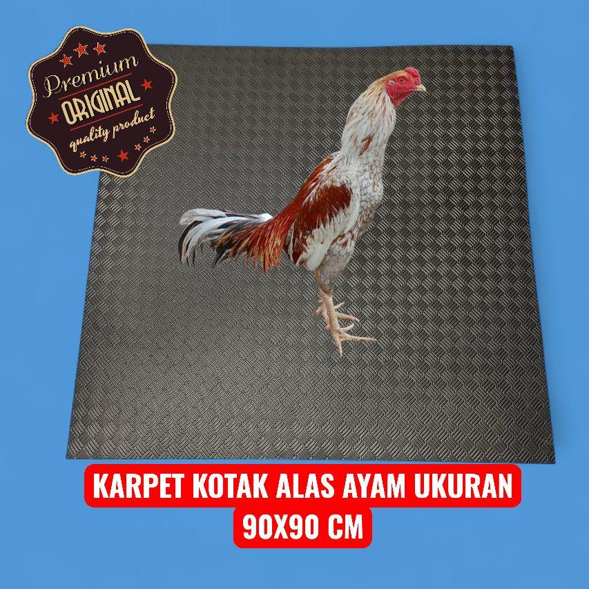 alas kandang ayam kotak 90x90cm tebal 6mm bahan karet spon super fremium