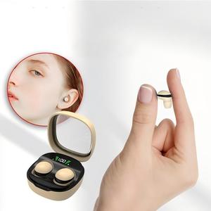 Audífonos mini invisibles compatibles con Bluetooth, auriculares intrauditivos inalámbricos, estéreo Hi‑Fi con cancelación de ruido, compatibles con sistemas iOS, Android y Windows, audífonos a bluetooth