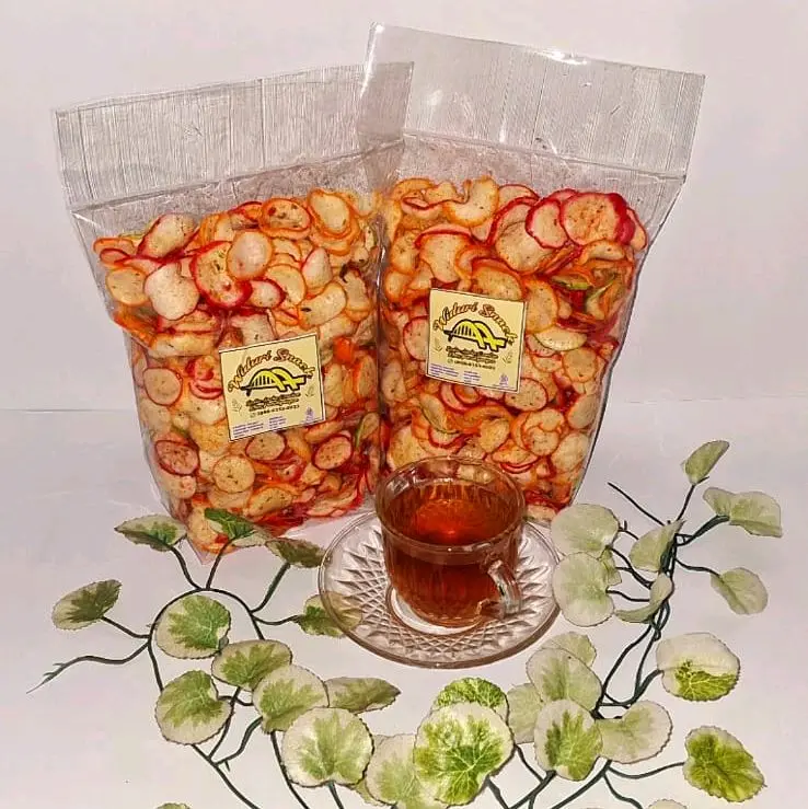 seblak kering kerupuk bawang(250 gram) pedas daun jeruk Keripik Krupuk 2
