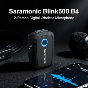 Saramonic Blink500 B4 2 Person Digital Wireless Microphone Omni Lavalier Lightning Clip On Lavalier for IOS