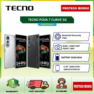 TECNO POVA 7 CURVE DISPLAY 5G (8/256GB) | GARANSI RESMI INDONESIA