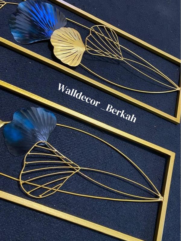 Walldecor Berkah Set Isi 2 Hiasan Dinding Frame Metal Gold 100x26 Wall Decor Pajangan Dekorasi 3