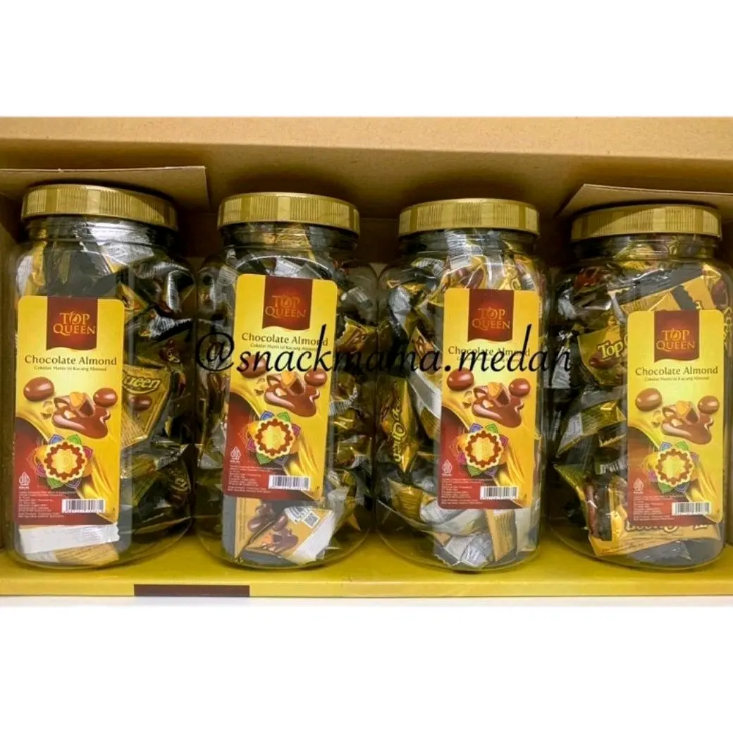 COKLAT ALMOND ISI 4 TOPLES TOP QUEEN - COKELAT ALMOND ISI 4 TOPLE Cemilan Chocolate