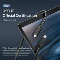 Gambar ORICO PD100W 40Gbps USB4.0 Type-C Fast Charge Cable 80 cm - U4C08 dari ORICO INDONESIA Official Shop Kota Administrasi Jakarta Utara 4 Tokopedia