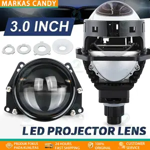 BILED WST 2.5/3 Inci DC 12V 120W 40000LM Projector LED Lens Projie HighBeam 55W, LowBeam 50W