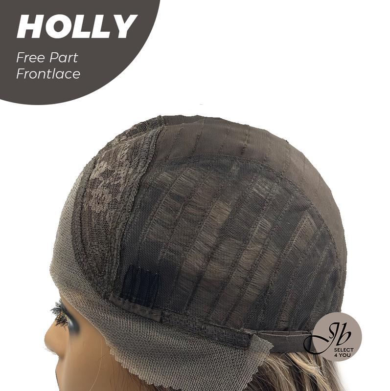 JBSELECT4YOU 24 Inches Brown With Highlight Wave Pre-Cut Free Part Frontlace Glueless Wig HOLLY 7
