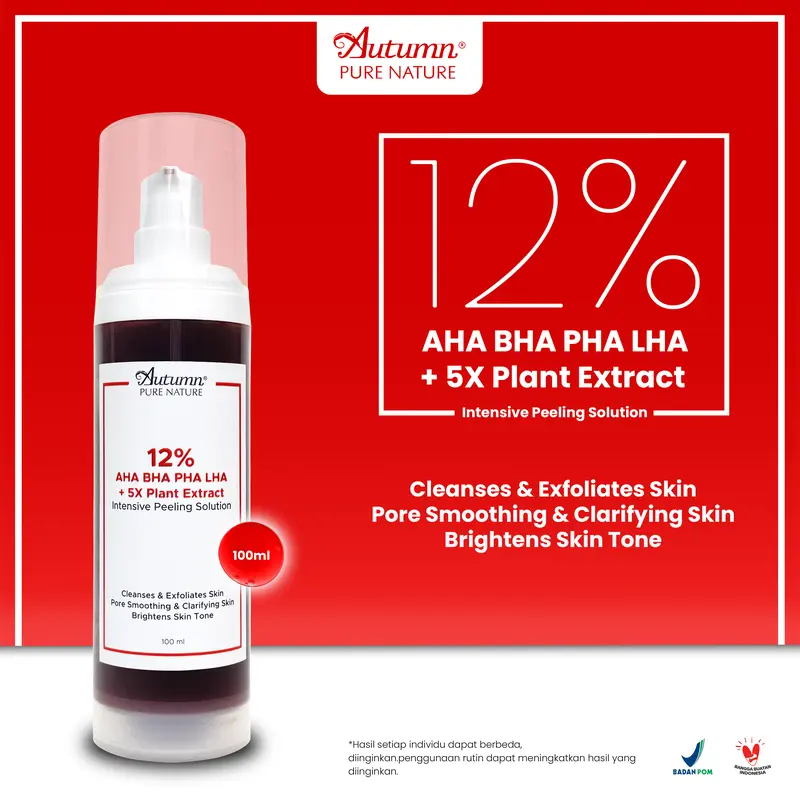 Autumn 12% AHA BHA PHA + 5X Plant Extract Intensive Peeling Solution 100ml 0