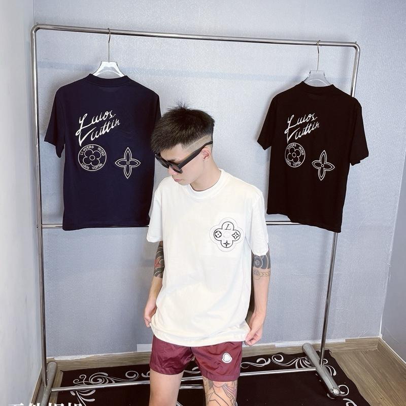 Áo Phông Luôn Vui Tươi  Hoạ Tiết Thêu Hàng Siêu Cấp Chất Cotton