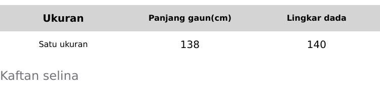 KAFTAN SELINA SILK LEBARAN 2026