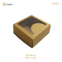 Gambar Kardus kue 20 x 20 x 9 cm bahan premium dan kokoh (bisa custom) dari Tokodus TKI Kab. Bandung 4 Tokopedia