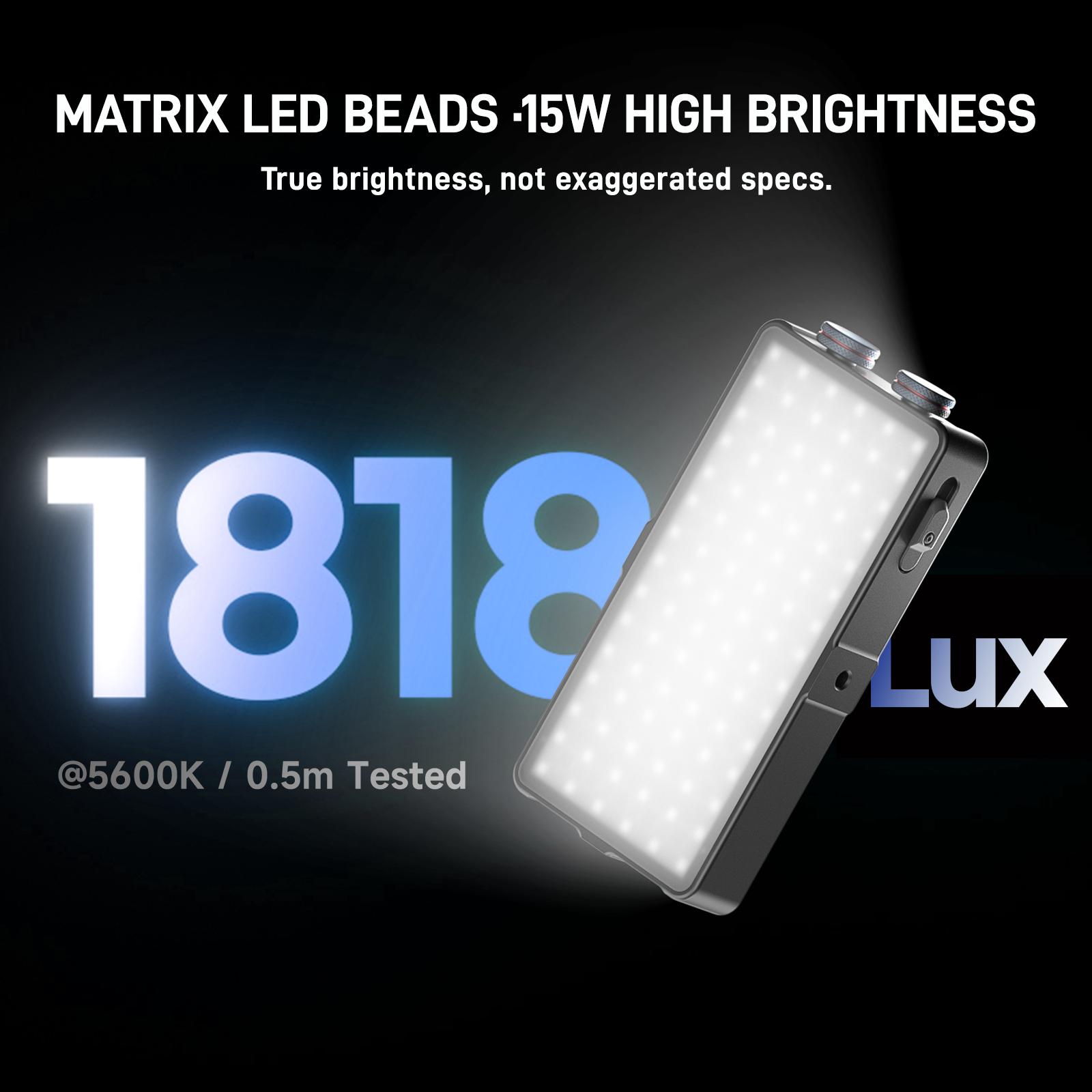 PHOTOOLEX X2077 Panel Light Combo Set RGB LED Lampu Studio 10000mAh dengan Power Bank Lampu Profesional untuk Vlog Live Streaming Camera