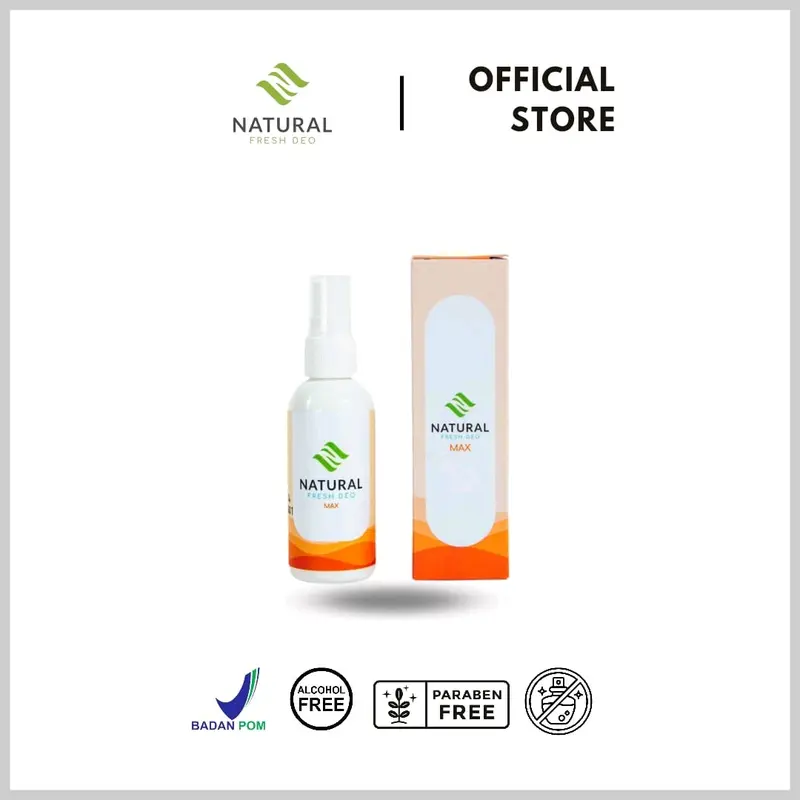 Natural Fresh Deo Max 60ml / Deodorant Spray  Ketiak Alami Bpom Hempaskan Bau badan 2