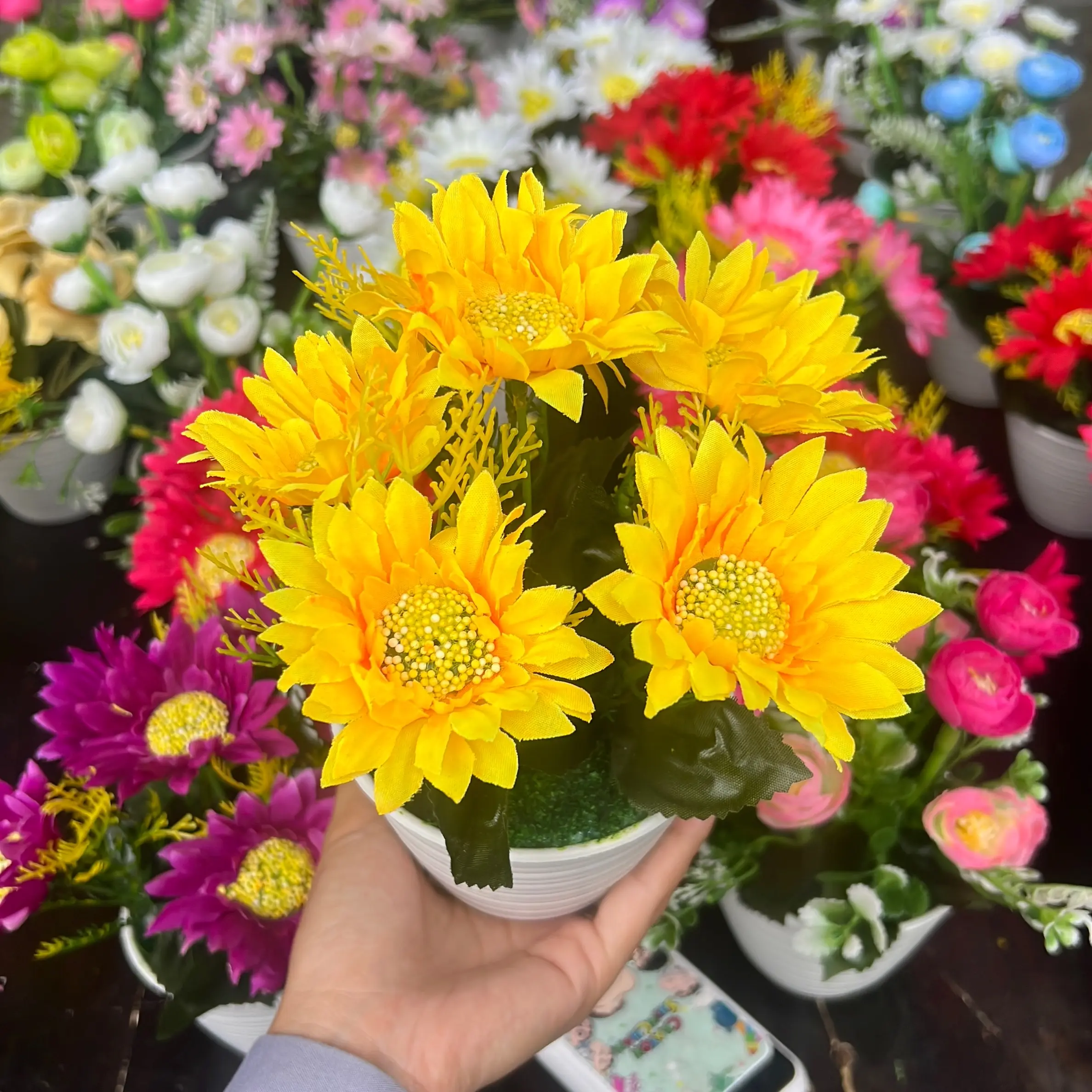 Bunga mini vas tawon asli , dapat 4pcs bebas pilih